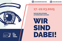 Plakat mit Aufruf zur Woche der offenen Unternehmen