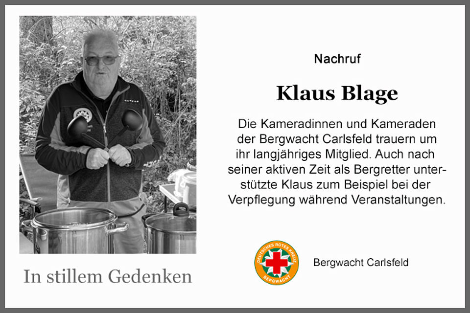 Traueranzeige mit Foto des Verstorbenen und Text Nachruf