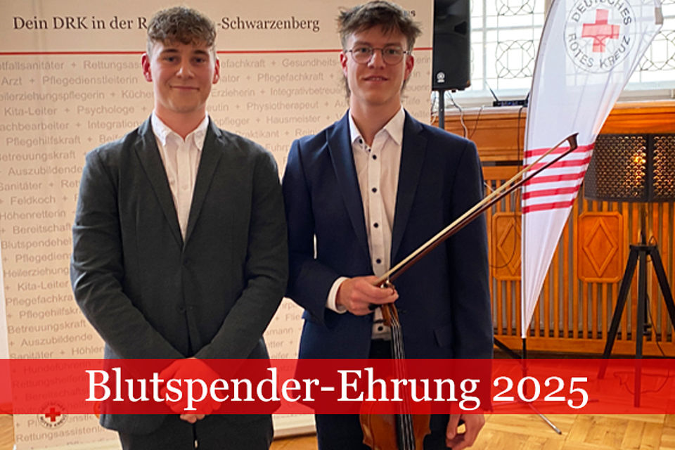 Phin Mann und Elias Lein übnernahmen die musikalische Umrahmung der Veranstaltung
