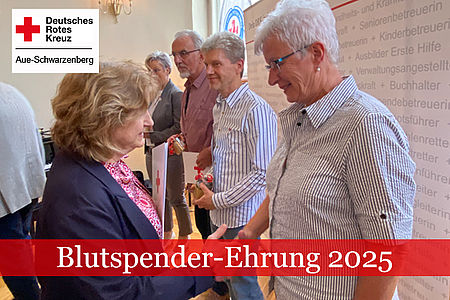 Blutspenderehrung 2025 - Übergabe der Urkunden