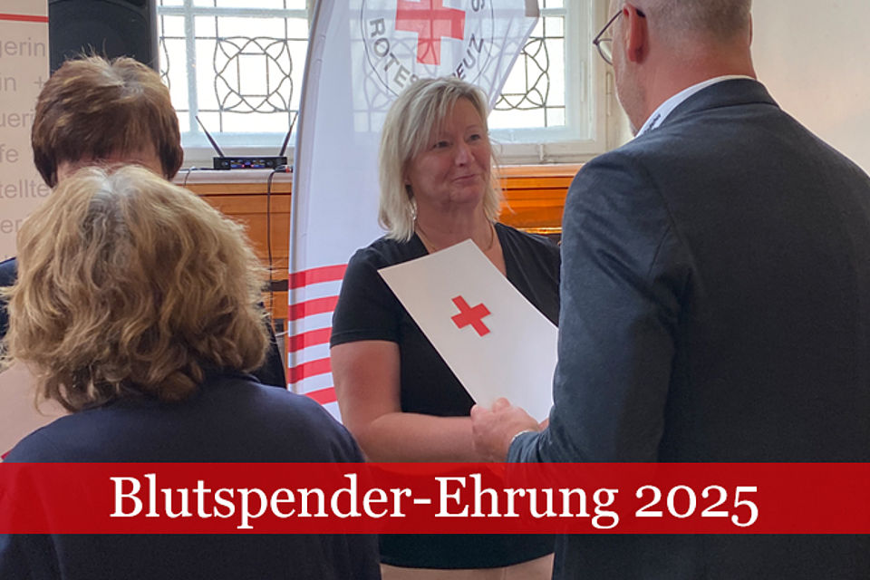 Blutspenderehrung 2025 - Übergabe der Urkunden